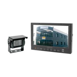 Colour rear view camera kit for commercial vehicles
